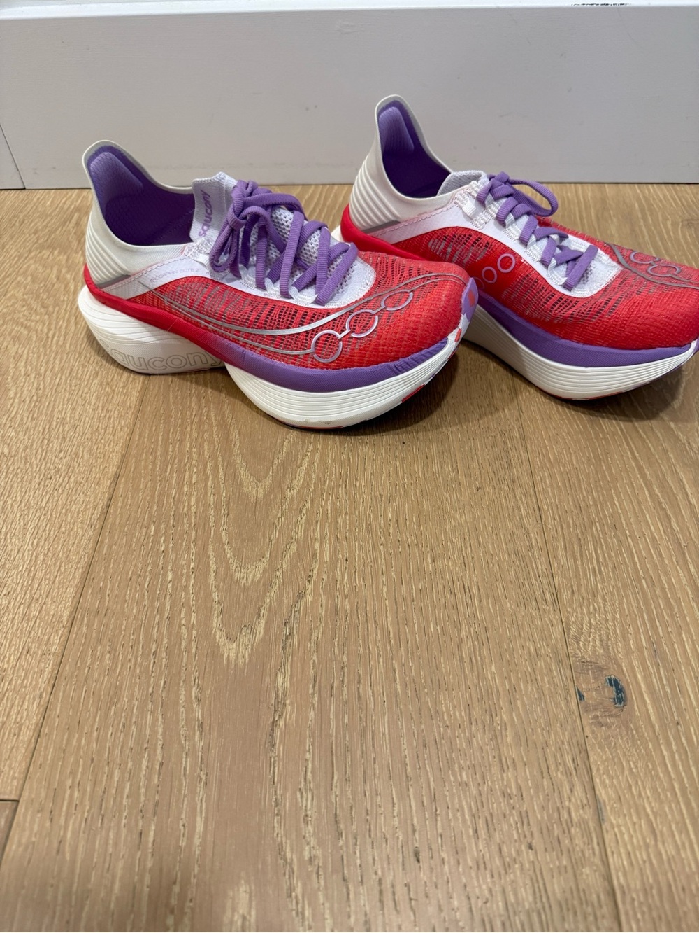 Saucony Women's Red & Purple Performance Running Sneakers